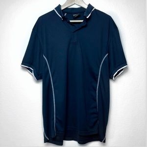 Athletic Dark Blue Polo Shirt Slim Fit
